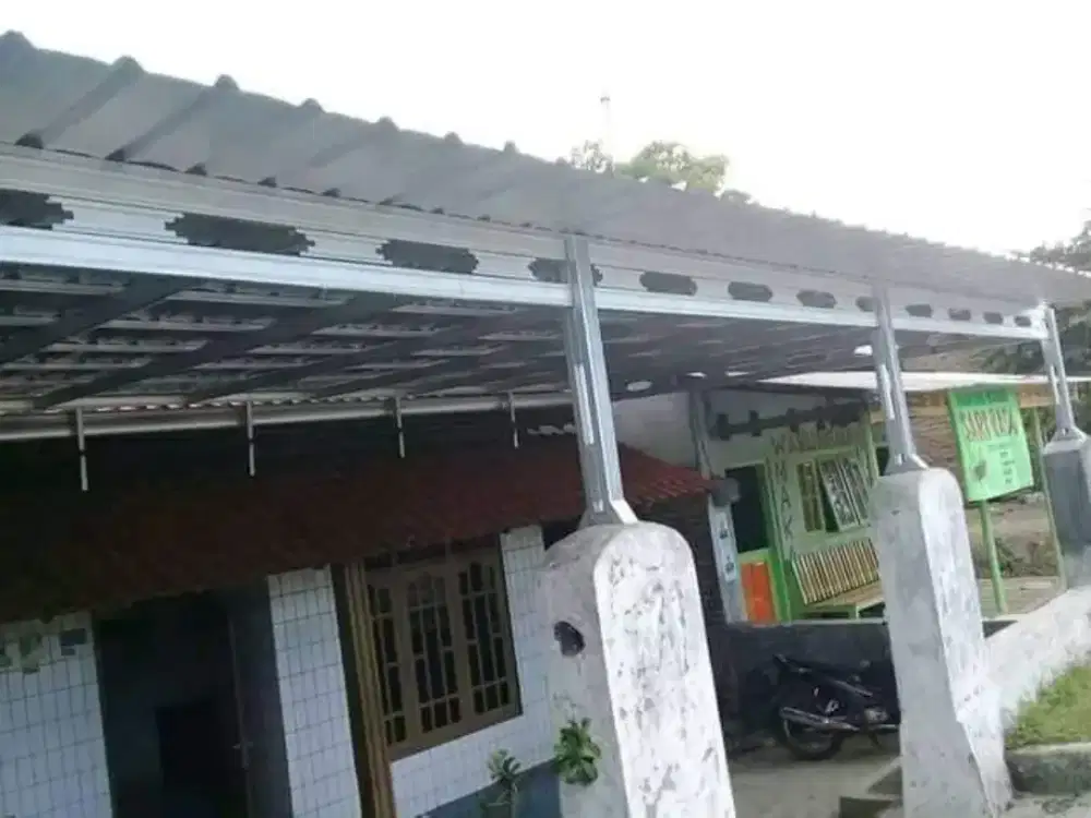 Jasa spesialis kanopi baja ringan plus atap rapi