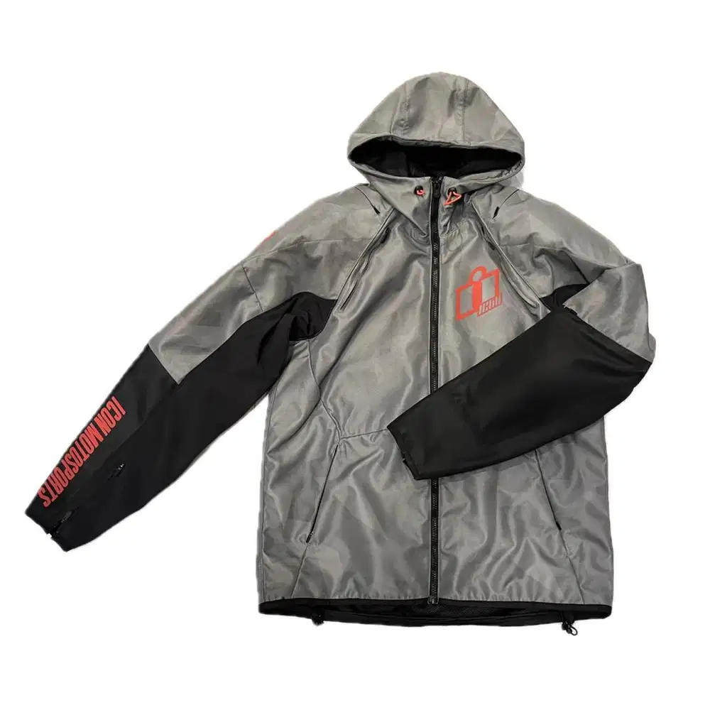 Jaket Motor Protector Icon Airform Battlescar Grey