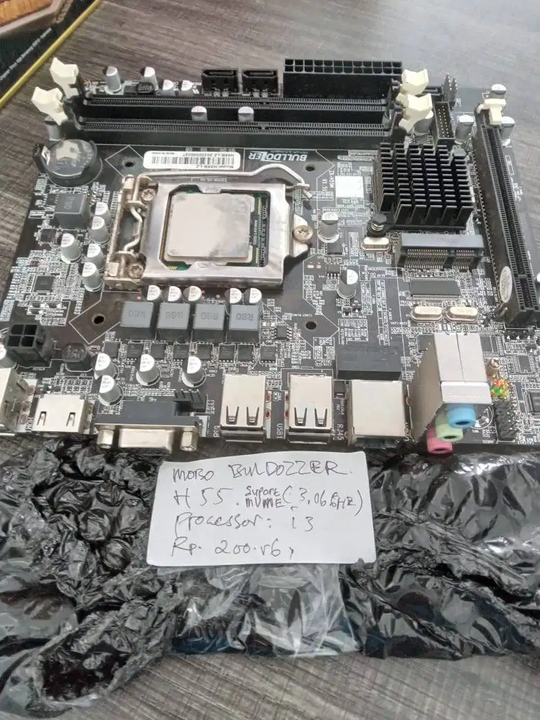 JUAL MOTHERBOARD H55( Buldozzer) suport mvme