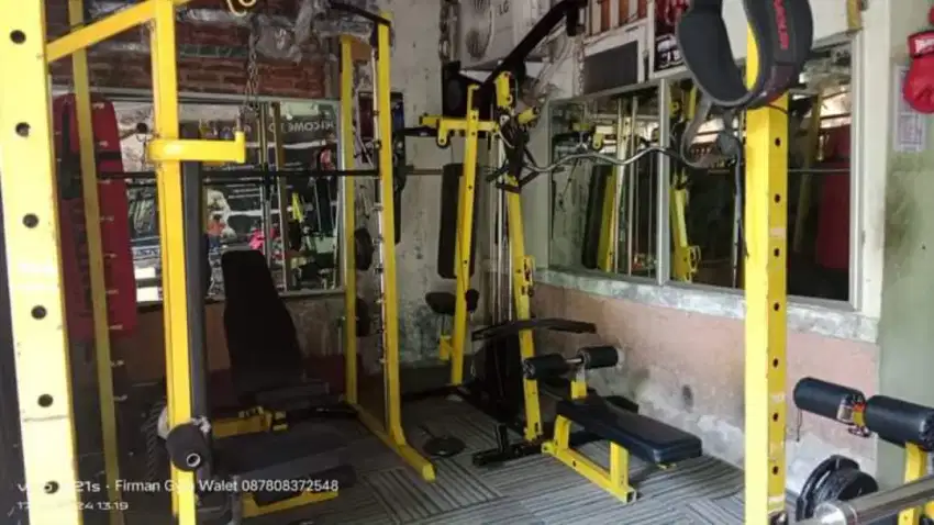 Alat gym komplit siap buka usaha fitnes center