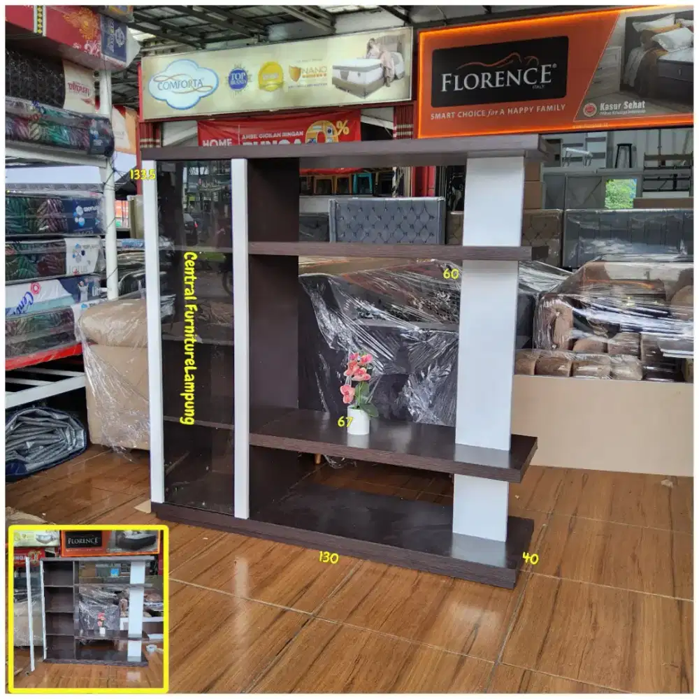 RAK TV/BUFFET TV LVR 2655 OAK WHITE