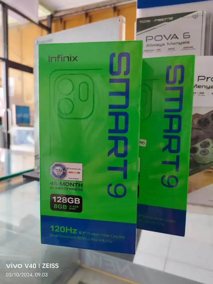 HP Infinix Smart 9 4GB+4GB/128GB,Baru,Segel Box,Garansi Resmi,ori