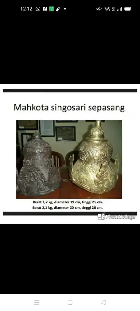 Sepasang Mahkota Singosari