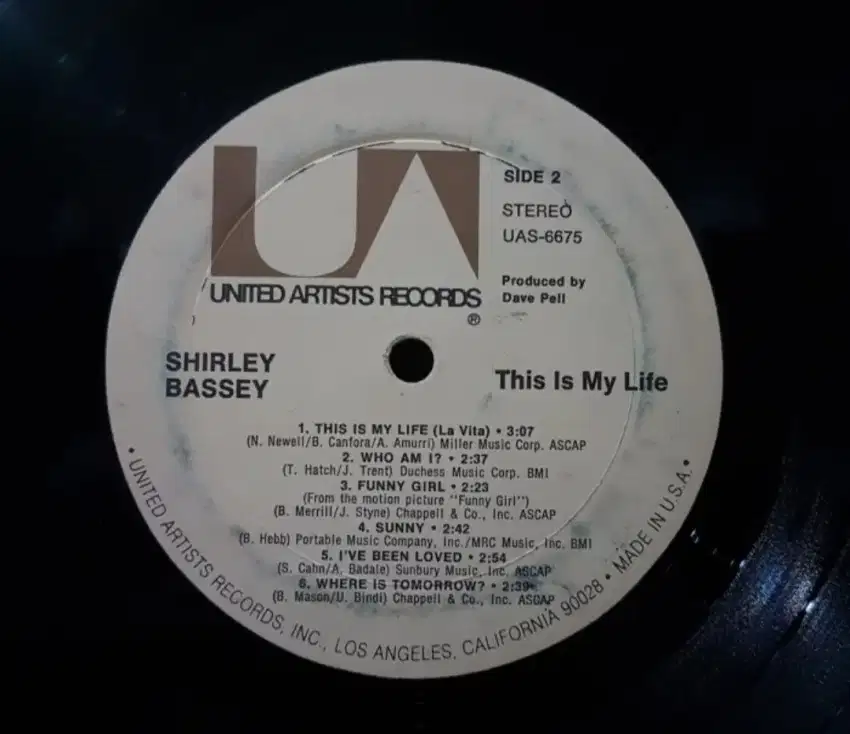 Vinyl Piringan Hitam 12 inch Lagu The Joker - Shirley Bassey