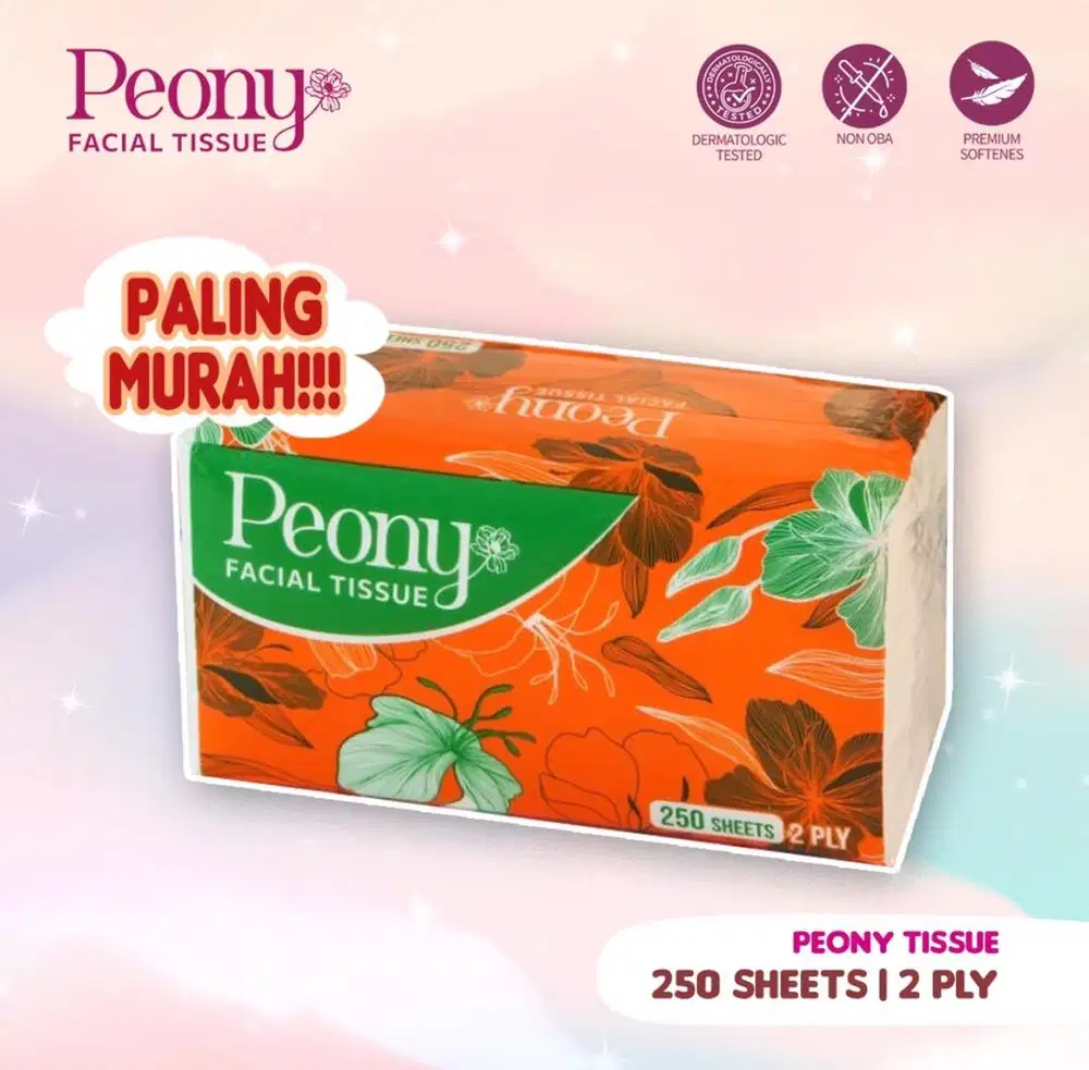 TISSUE MEREK PEONY 250 sheet 2ply