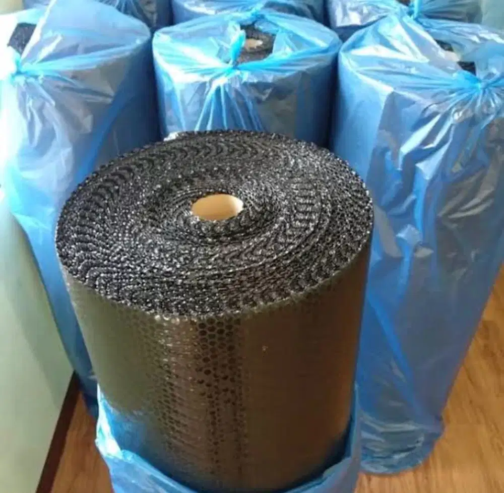 BUBBLE WRAP PLASTIK ROLL HITAM BAGUS*