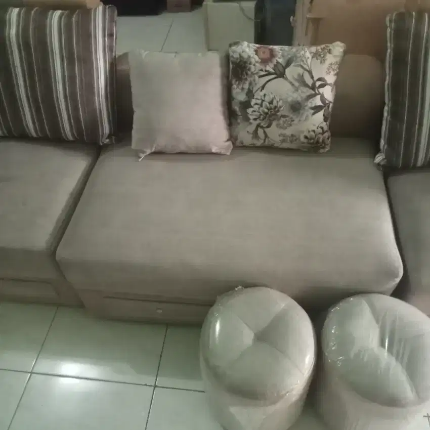 Preloved Sofa L Putus Murah Lengkap