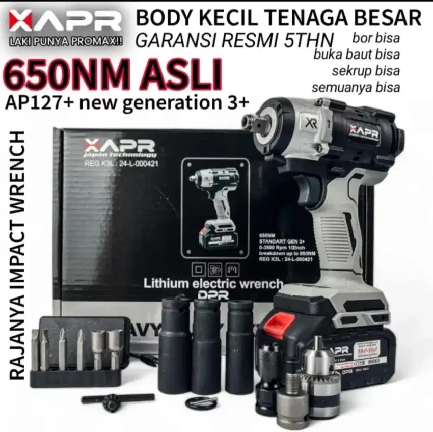 Impact wrench APR 127+650NM fre ongkir