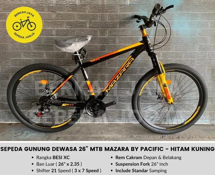 PROMO BARU Sepeda Gunung Dewasa 26” inch Mazara By PACIFIC MURAH