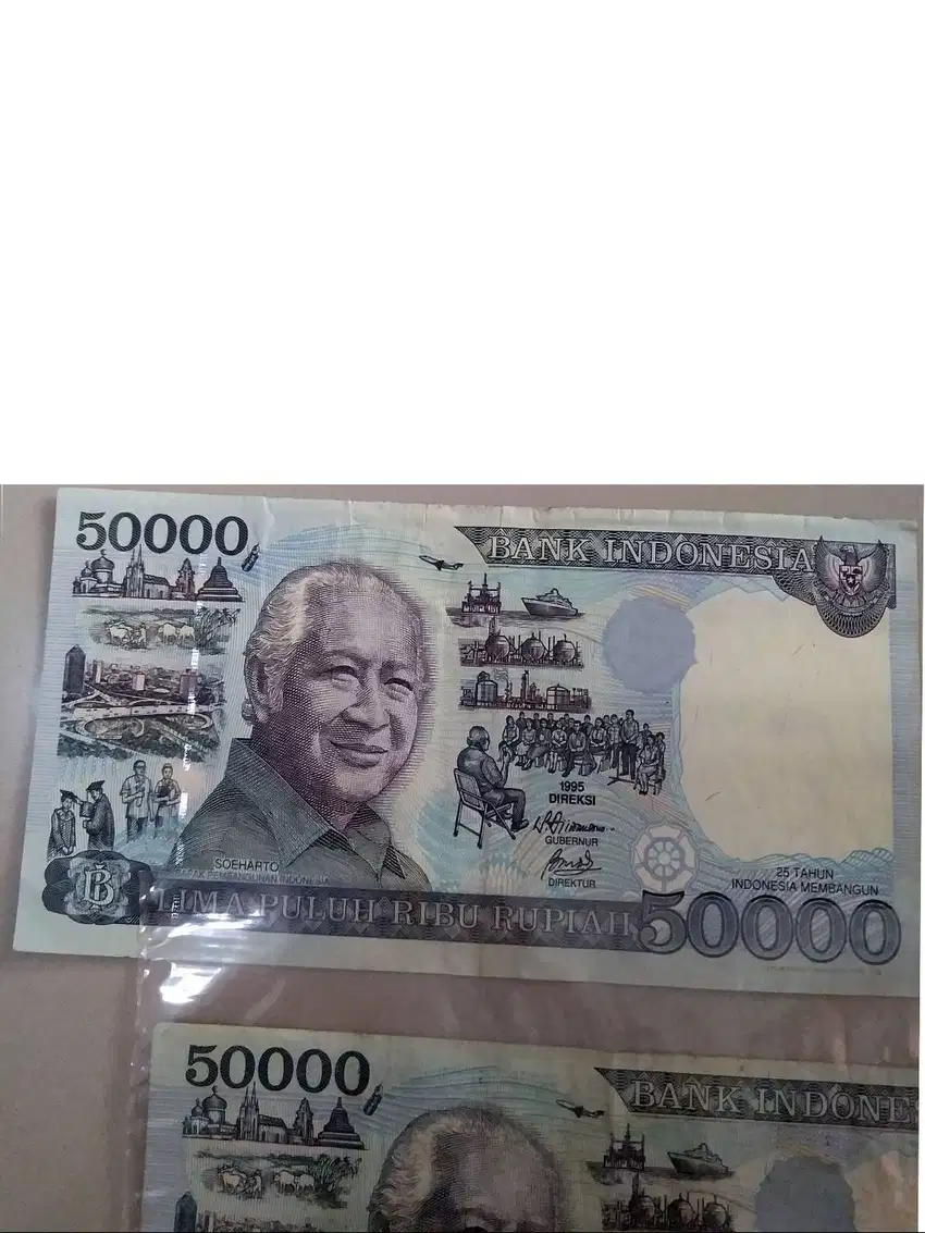 uang soeharto 50000 mulus