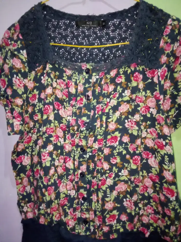 Dress Flower Navy