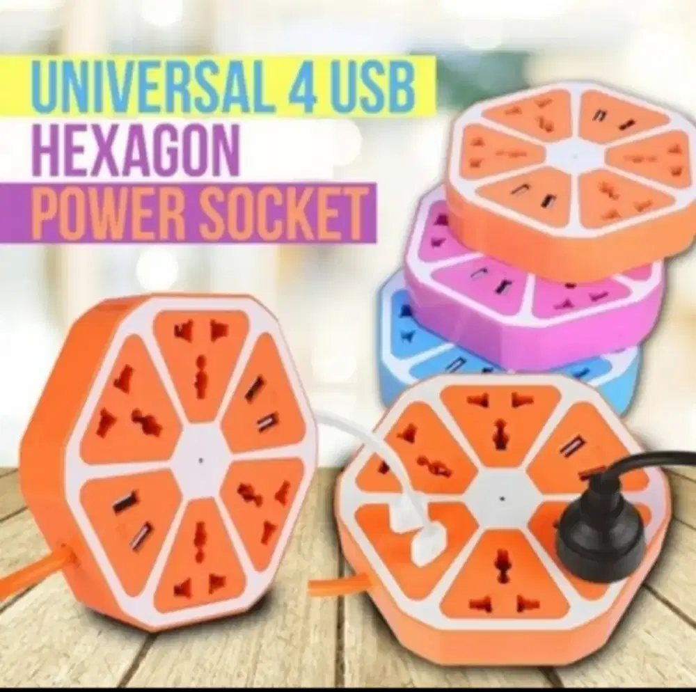 Stopkontak listrik 4 USB