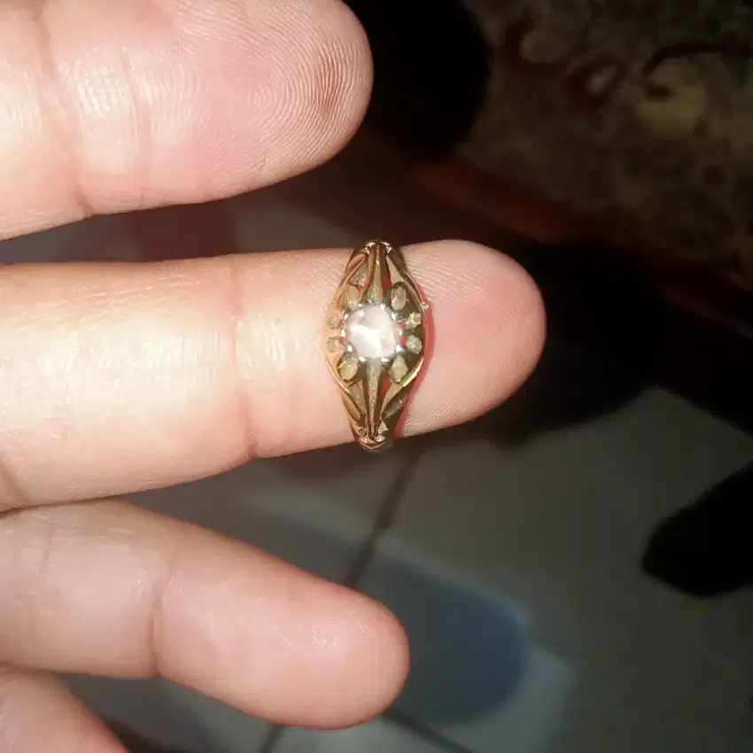 Cincin kulit intan ring perak