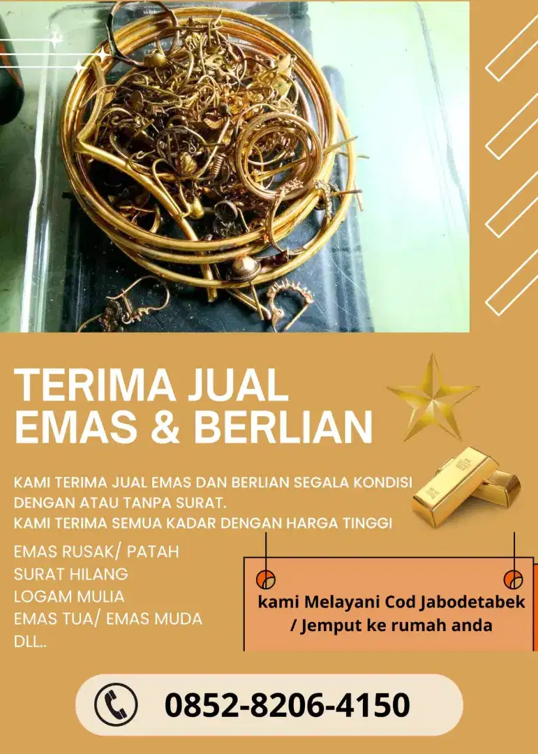 Menerima jual emas dan berlian dari toko lain