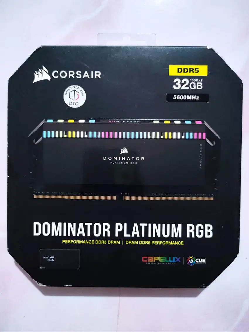 CORSAIR DOMINATOR PLATINUM RGB 32GB (2x16GB) DDR5 5600MT/s CL36