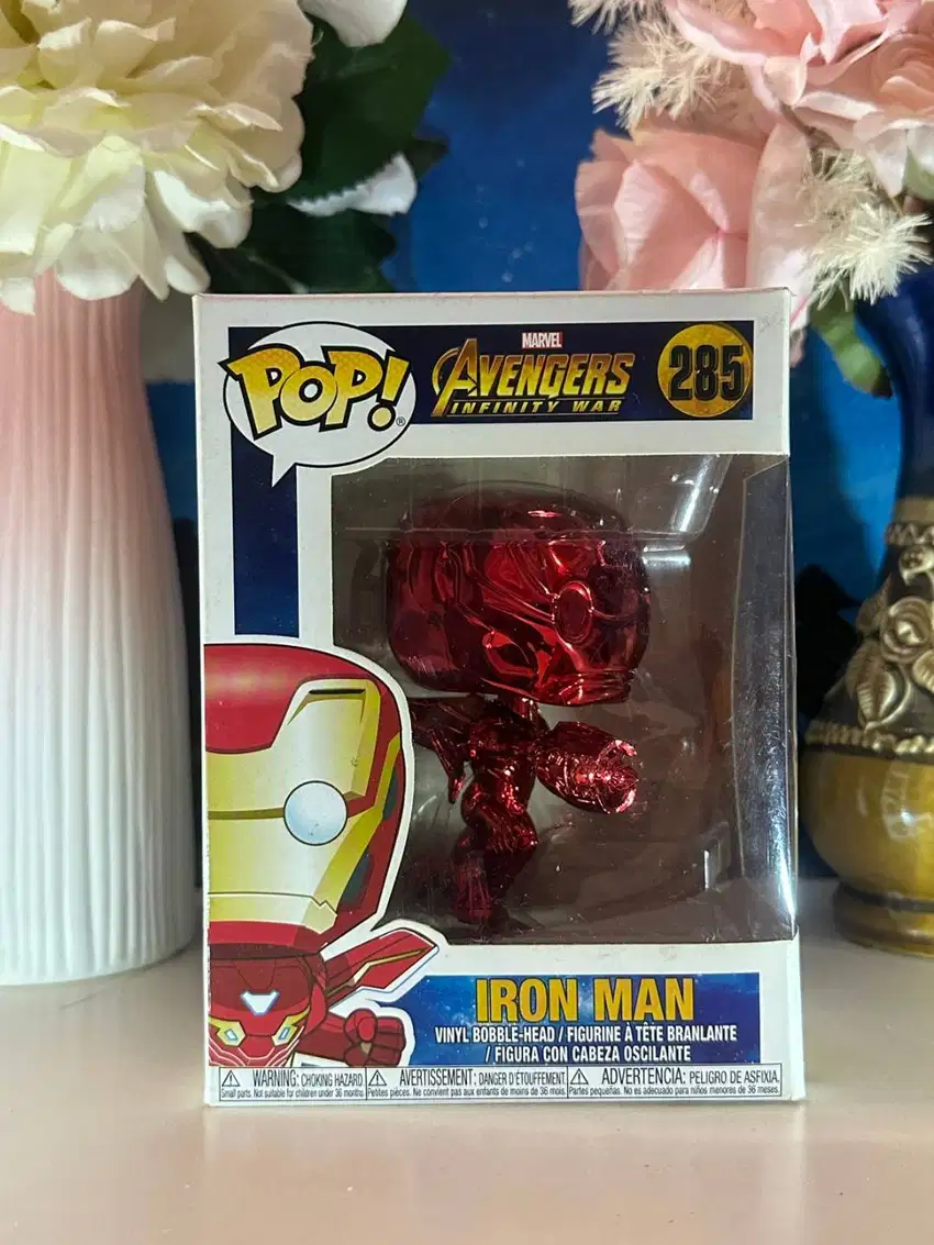 NEGO funko pop marvel avengers infinity wars iron man red chrome 285