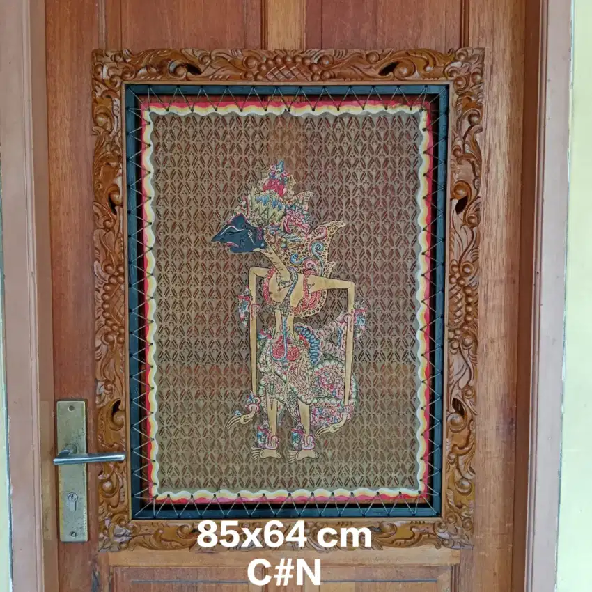 2 bh pajangan wayang kulit trawangan