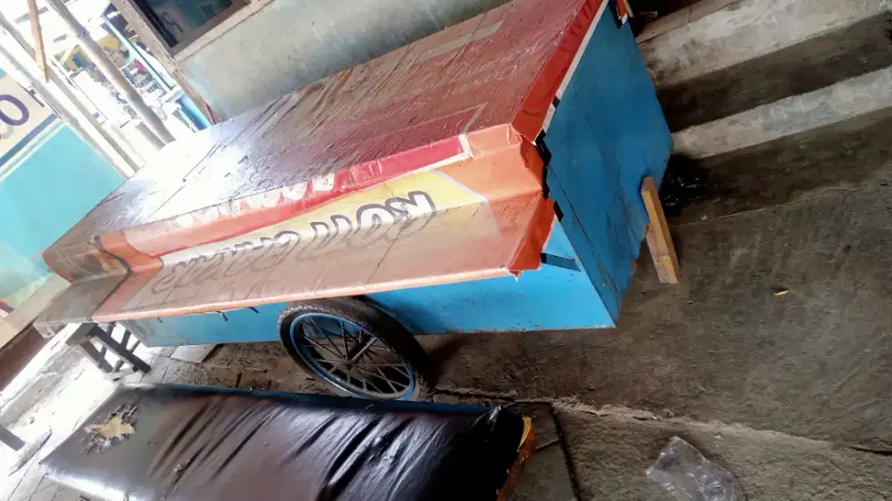 Di jual gerobak penyet besi