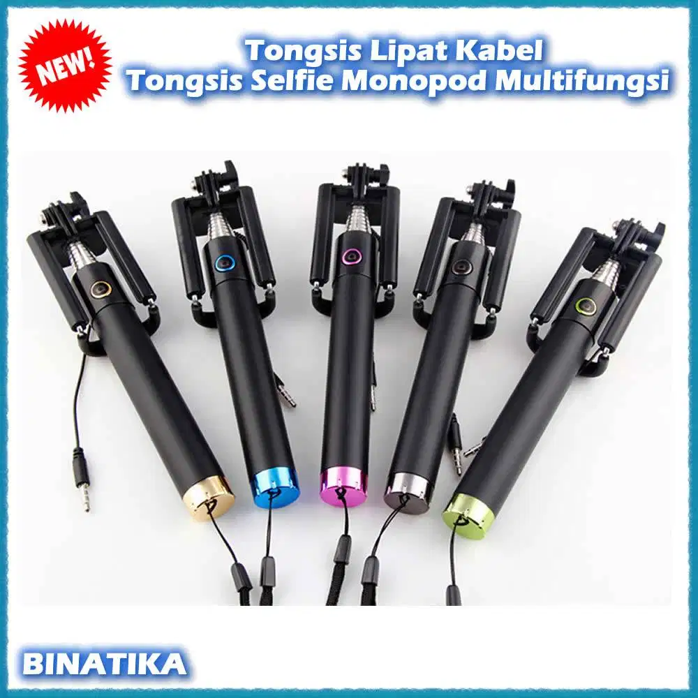 Tongsis Lipat Kabel / Tongsis Selfie Monopod Multifungsi