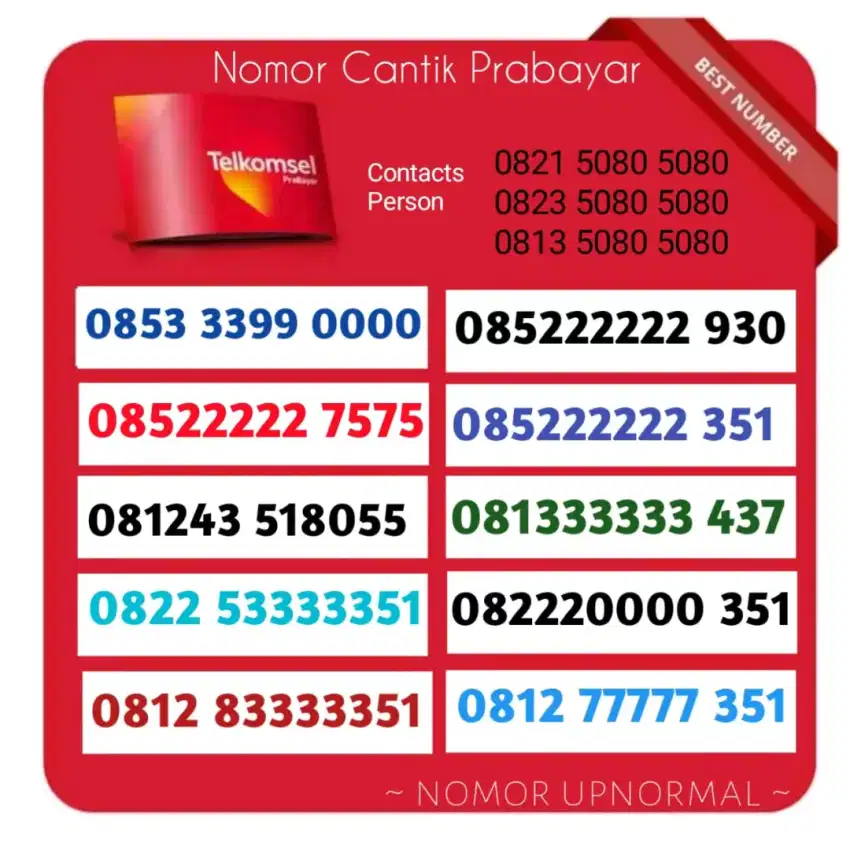 NOMOR CANTIK TELKOMSEL HEXA PANCA 351