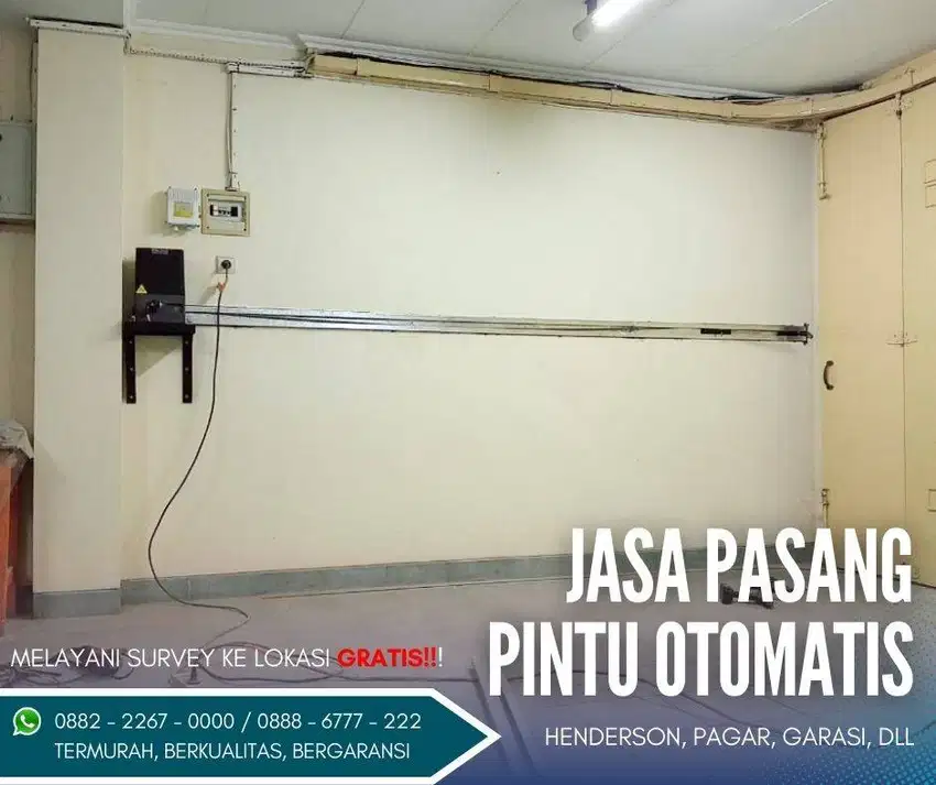 Pemasangan mesin pintu buka otomatis, garasi, pagar, gerbang dll