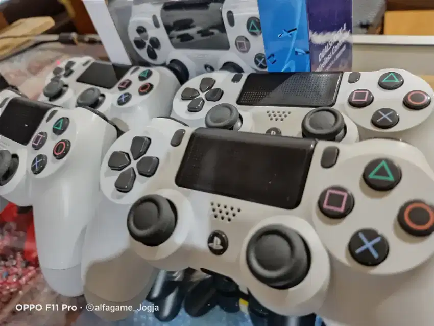 Stik PS4 ori mesin ledbar putih