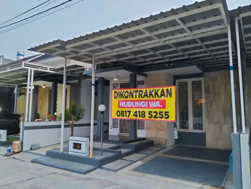 Disewakan rumah cluster Graha Kastara 2