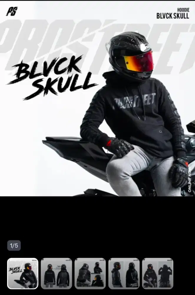 HOODIE PROSTREET BLVCK SKULL