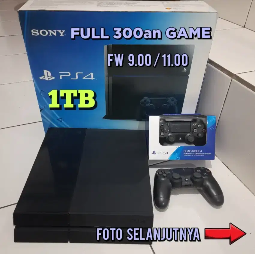 PS4 1TB FULL 300 an GAME PUAS DAN KENYANG Mrh Meriah Terjangkau