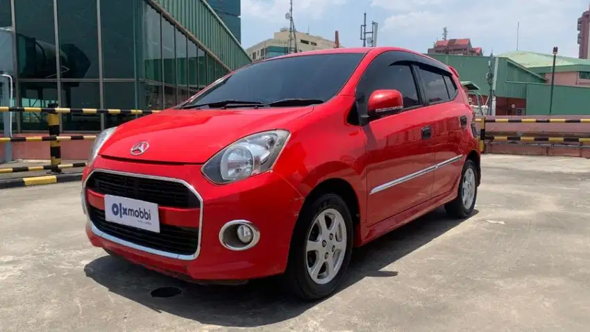 KM Rendah TDP 5Jt Daihatsu Ayla 1.0 X Elegant Bensin-MT 2015 Merah /