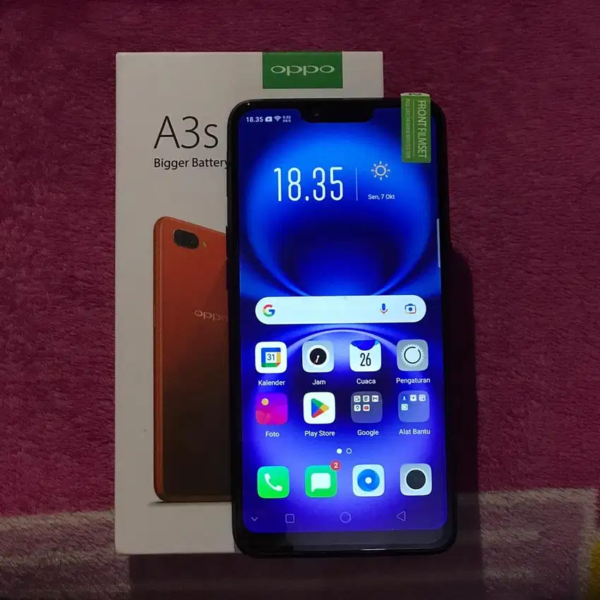 Oppo A3S 6/128GB Fullshet Baru