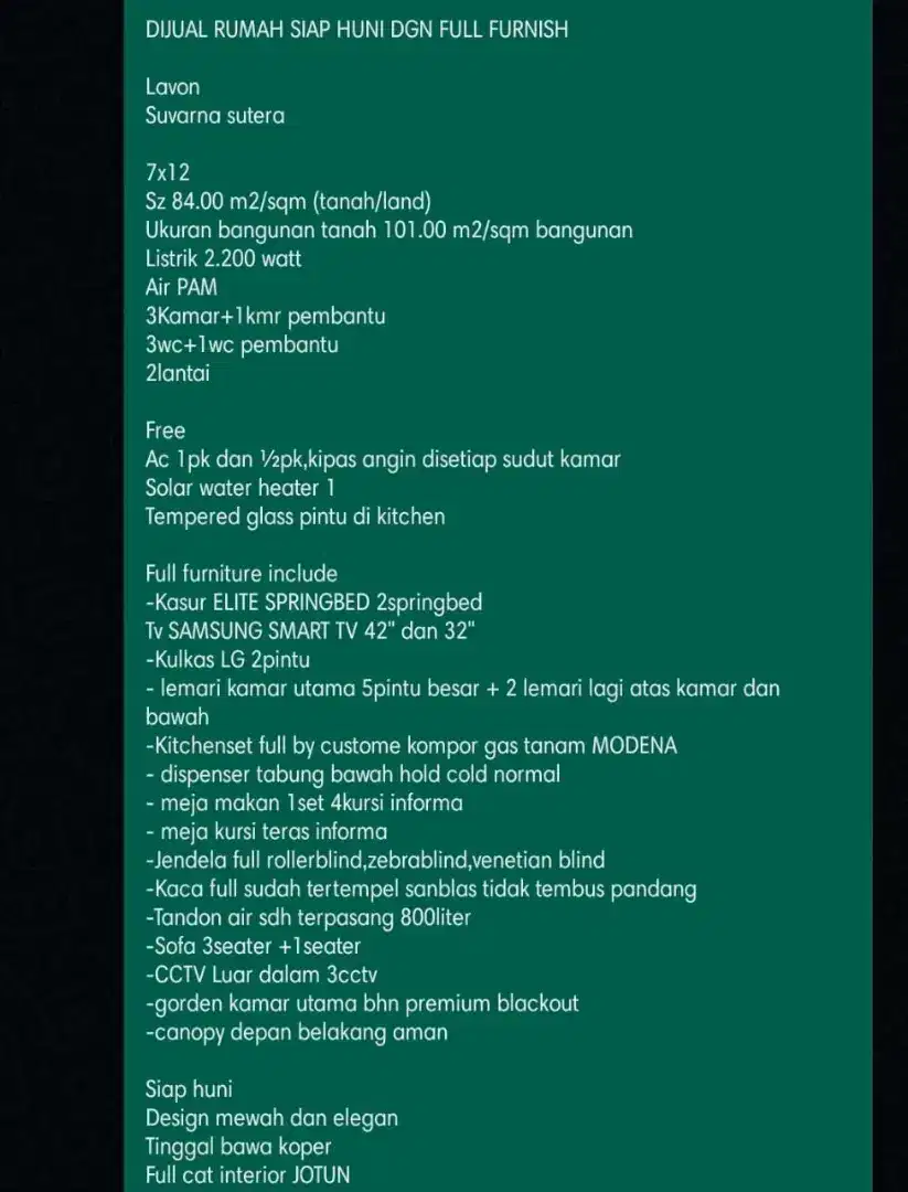 Di jual rumah daerah tanggerang