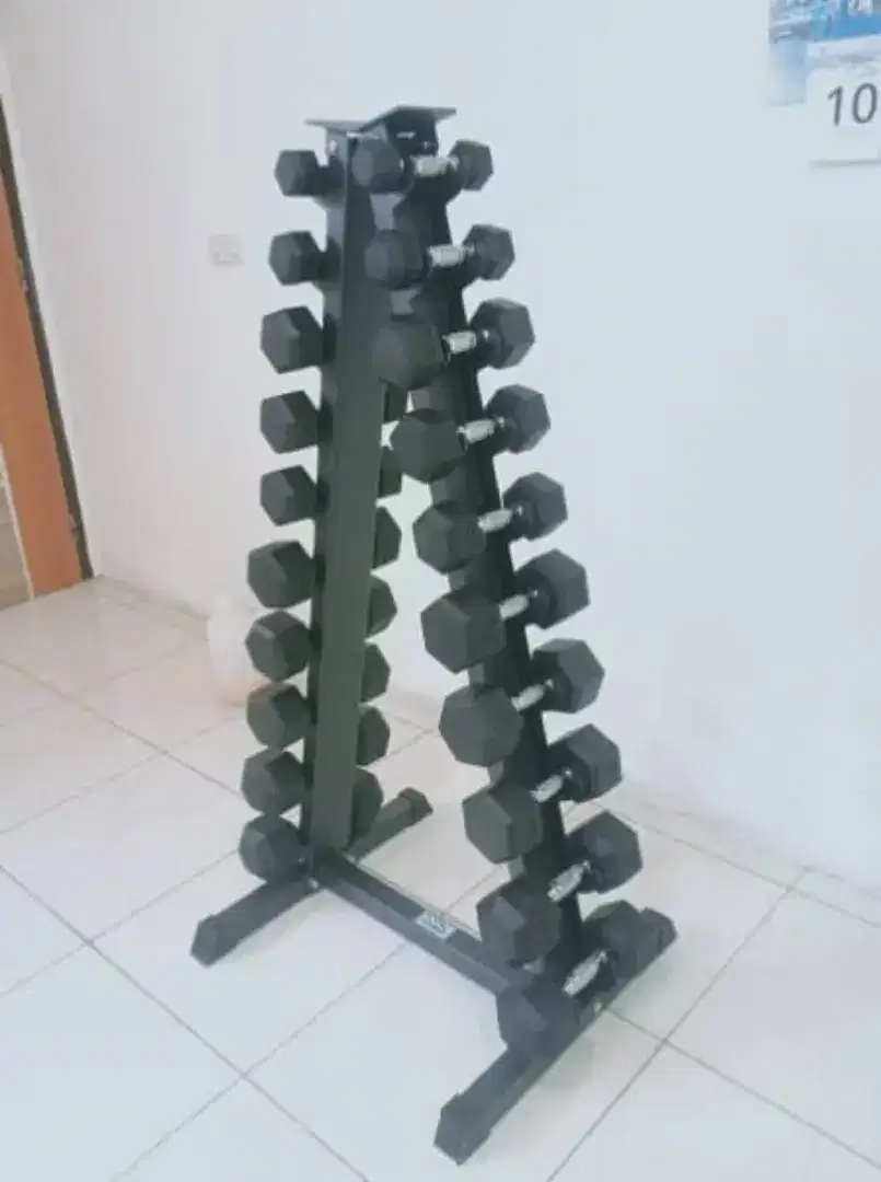 Dumble set rack hexsagonal10 kg