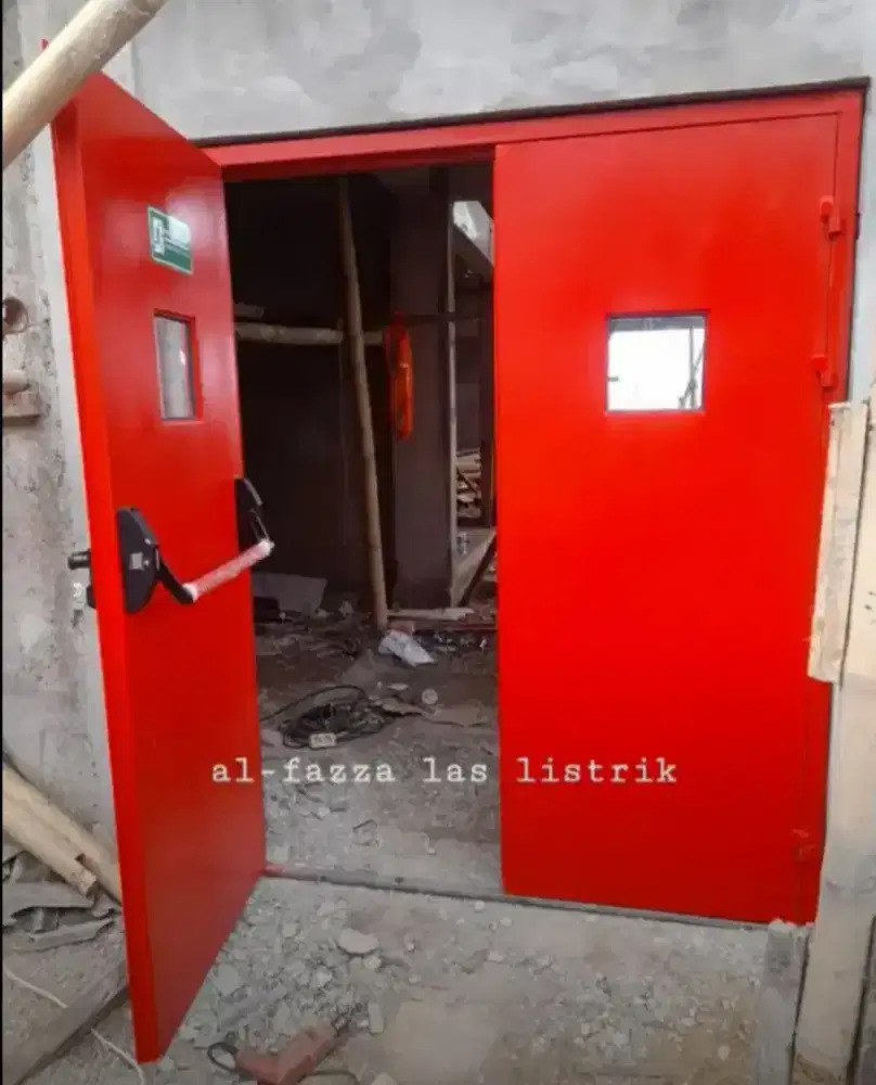 Pintu Darurat Tahan Api (Fire Door) Double Swing (2 Daun Pintu)