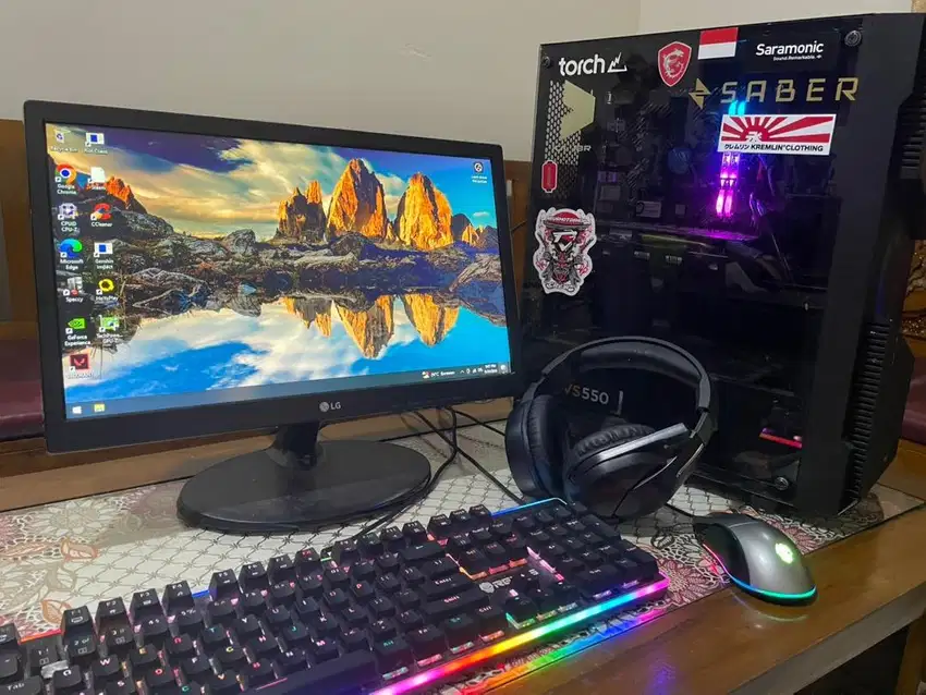 Pc lengkap core i5 gen 10 + gtx 1060 6gb