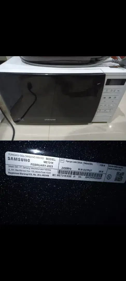 Dijual 2 microwave samsung