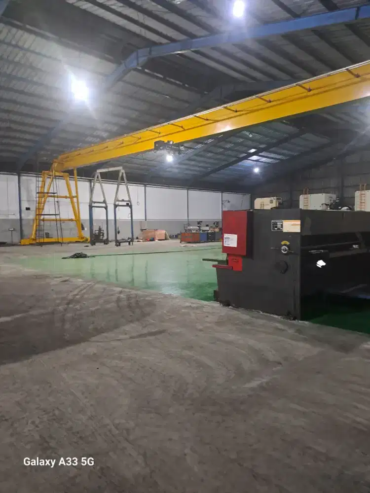 Jual mesin hoist dan jasa bangun gudang