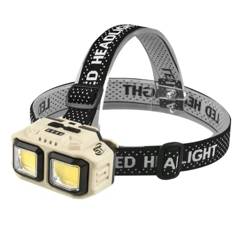 Headlamp lampu kepala led double