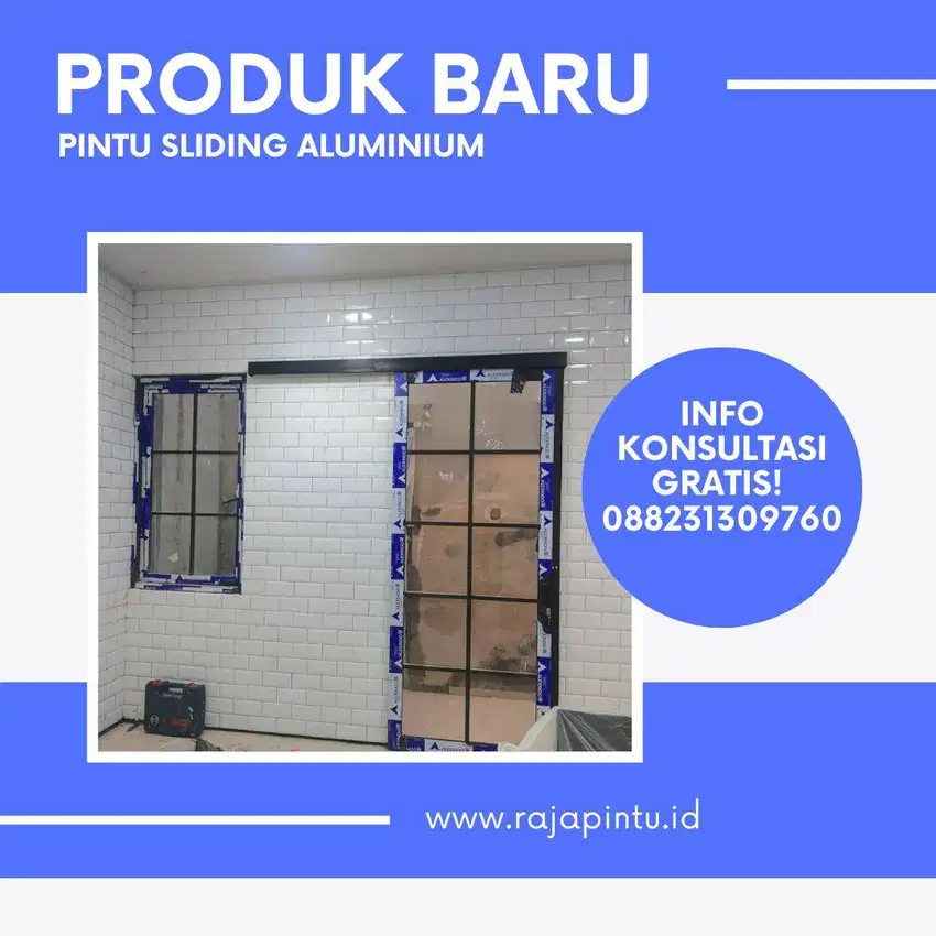 JUAL! Pintu sliding aluminium gresik