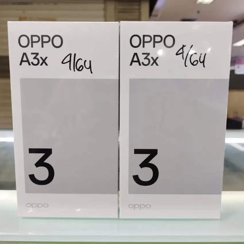 Oppo A3X ram 4gb+4gb/64gb baru garansi resmi harga Promo