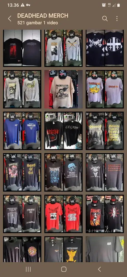 Jual baju metal ori