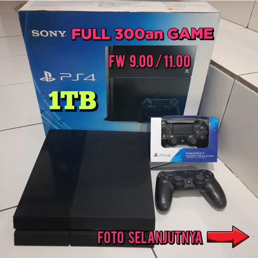 PS4 1TB FULL 300 an GAME PUAS DAN KENYANG Terjangkau Murah Meriah