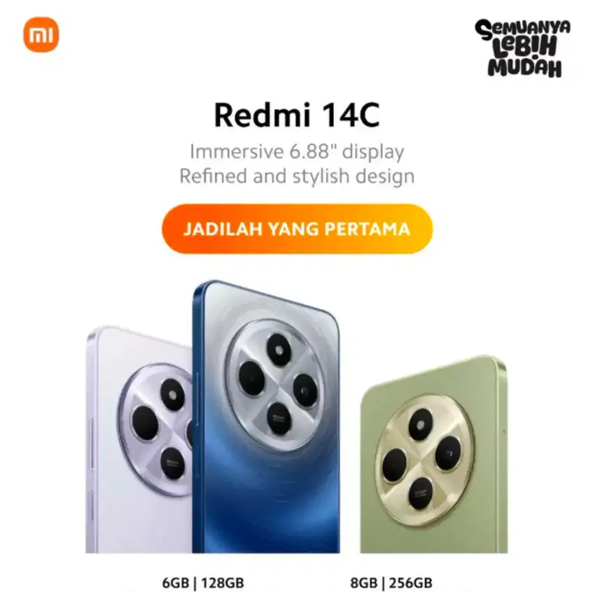 Bismillahirrahmanirrahim xiaomi terbaru 14c garansi resmi ram 12/128.