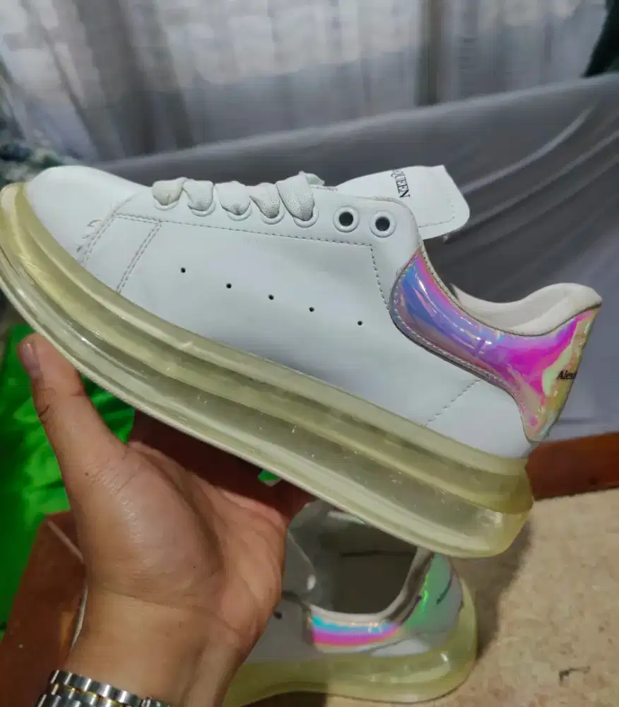 Alexander Mcqueen Air sole Holographic wedge