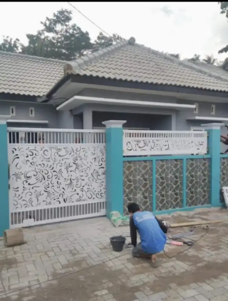 Pagar minimalis variasi catting