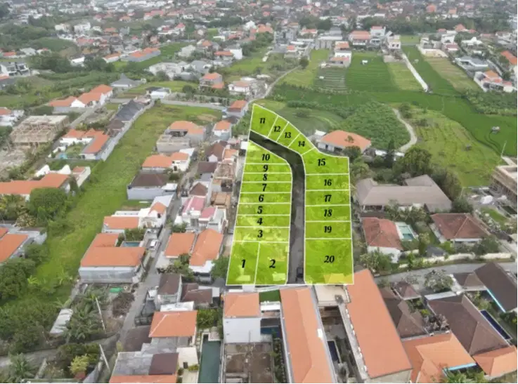 Tanah Kavling 1 - 5 Are Dekat Pantai Berawa Canggu