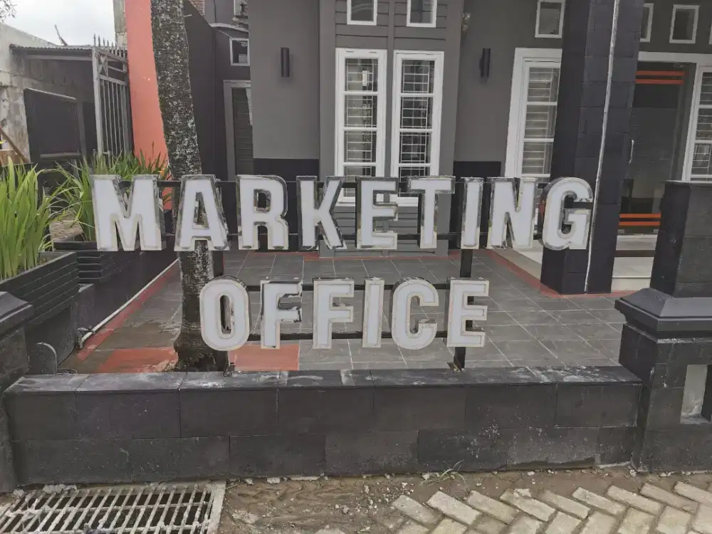 Neon box, Signage, Letter timbul akrilik stainles