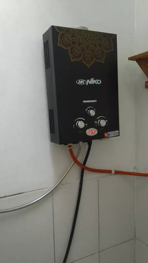 Paket water heater gas baru