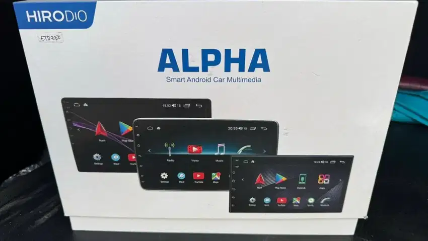 Headunit android hirodio alpha 10 OLED Ram 8gb, storage 128gb