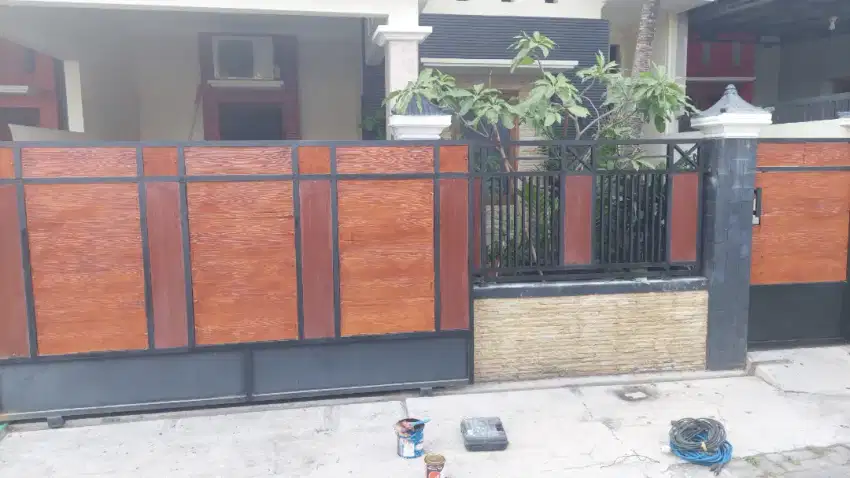 JASA RENOVASI PINTU PAGAR BESI CANOPY PIMTU LIPAT PANGGILAN